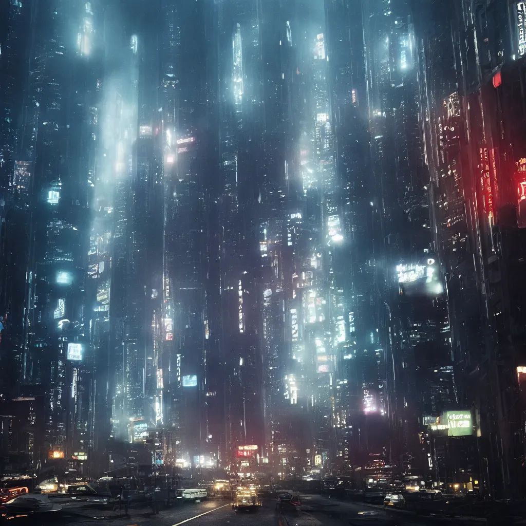 blade runner style scenery in singapore in | Stable Diffusion