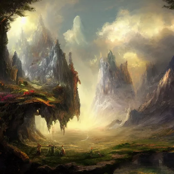 Image similar to fantasy landscape