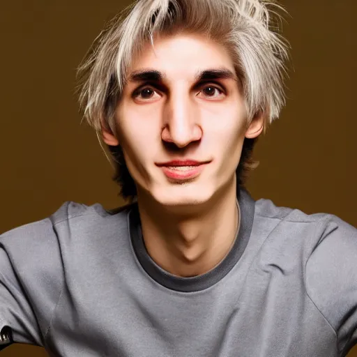 Image similar to really ugly xqc, big nose, underbite