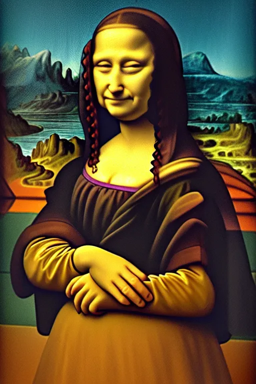 Image similar to Homer Simpson as Mona Lisa,