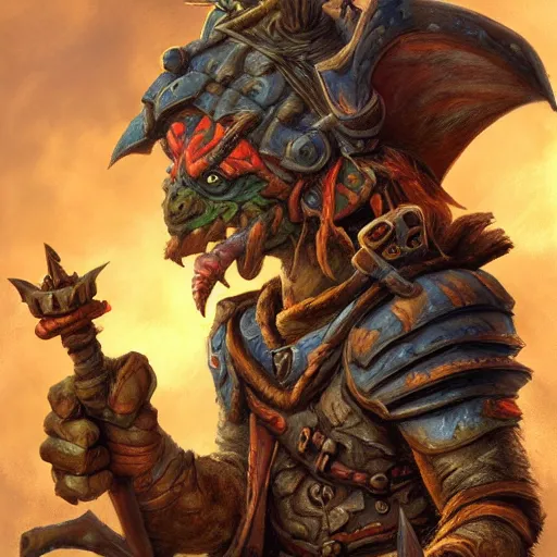 Prompt: a goblin Warrior in the style of Justin Gerard, realistic painting, high definition, digital art, matte painting, very detailed, realistic