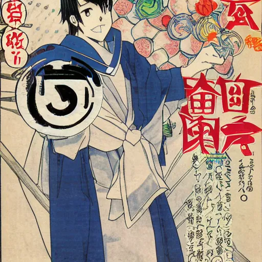 Prompt: japanese manga cover