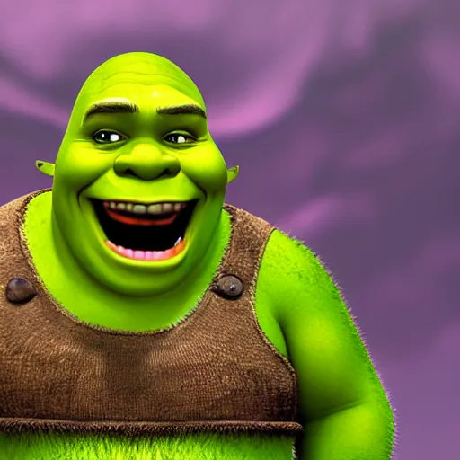 Image similar to shrek as an evil car