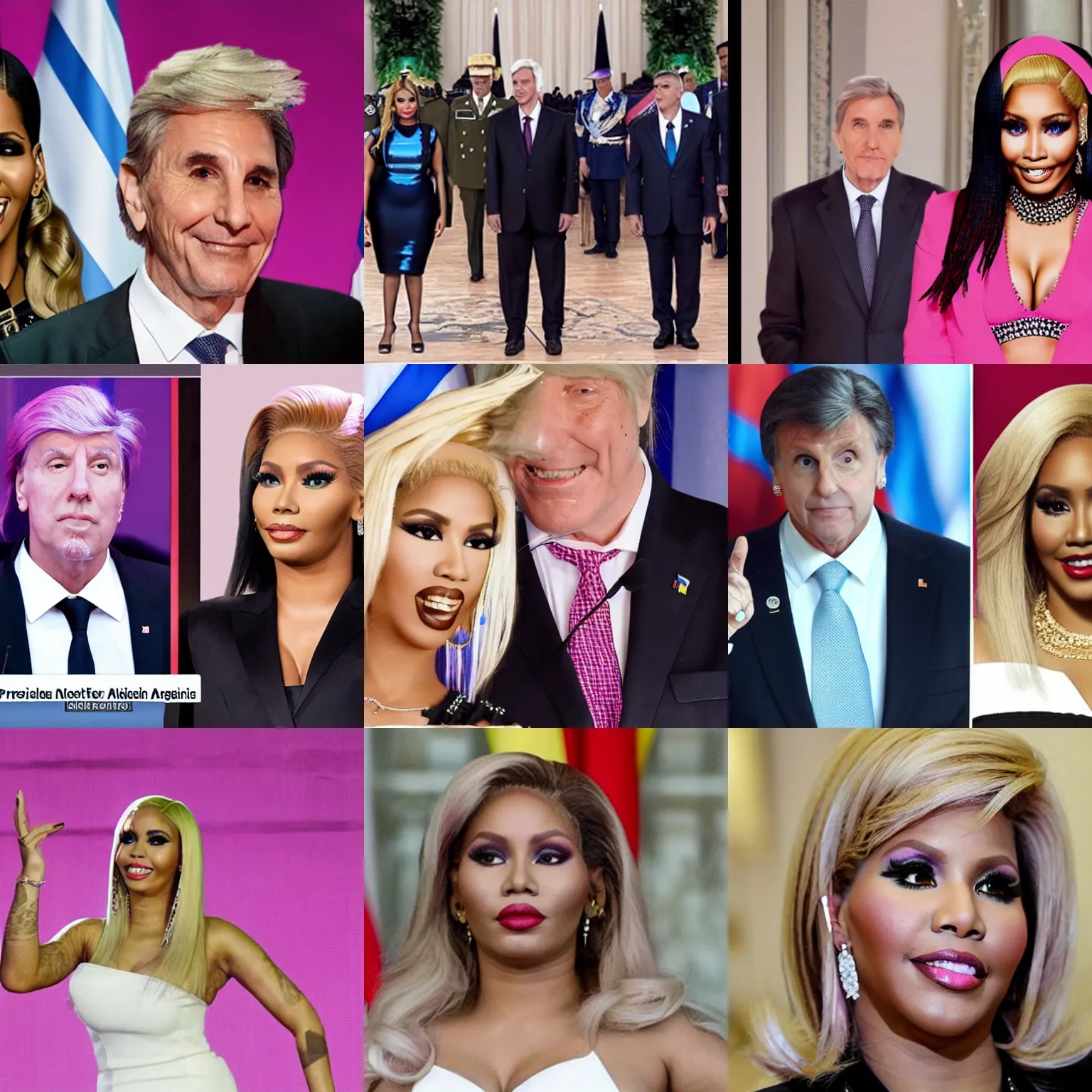 Prompt: President of Argentina but it is Nicki Minaj