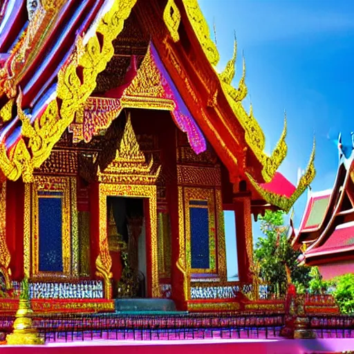 Image similar to colorful thai temple