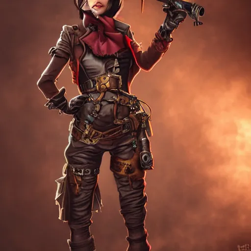 Image similar to steampunk rogue highly detailed, dramatic lighting, cinematic, 4k