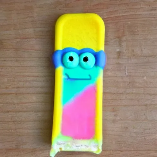 Image similar to spongebob squarepants popsicle with perfect proportions