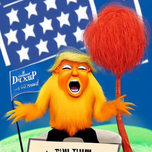 Prompt: Donald Trump as the Lorax