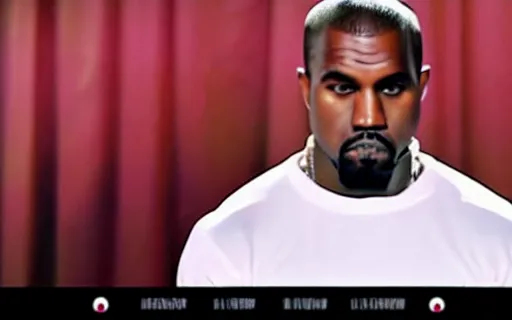 Prompt: a fitness workout DVD starring kanye west as the host, screenshots