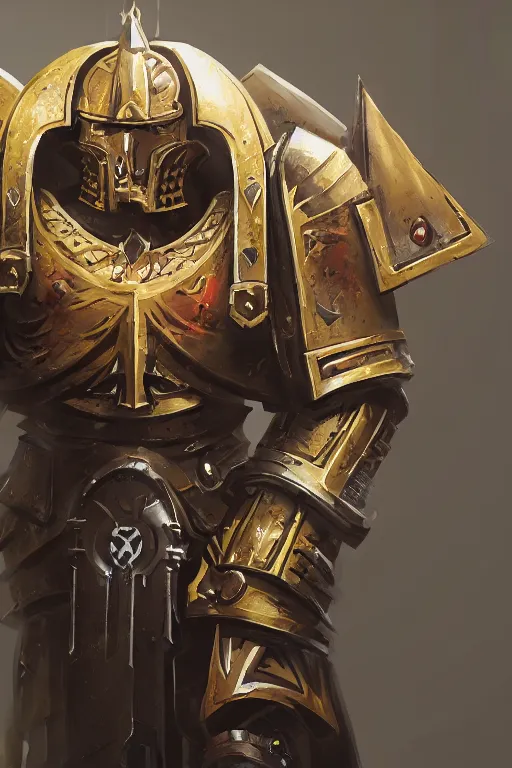 Image similar to armor portrait heros warhammer 4 0 k horus heresy fanart - the primarchs emperor by johannes helgeson animated with vfx concept artist & illustrator global illumination ray tracing hdr fanart arstation zbrush central hardmesh 8 k octane renderer