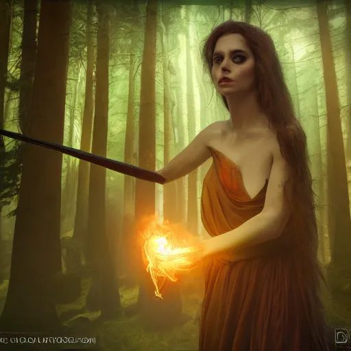 Prompt: mage casting dark magic ,Grim fantasy, D&D, HDR, natural light, shoulder level shot, dynamic pose, award winning photograph, Mucha style, 8k,