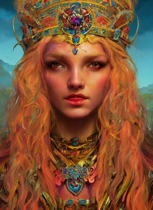 Prompt: goddess guiot, antique, vivid colors, fantasy, elegant, concept art, sharp focus, beautiful face!!, digital art, hyper - realistic, 4 k, unreal engine, highly detailed, hd, dramatic lighting by brom, trending on artstation