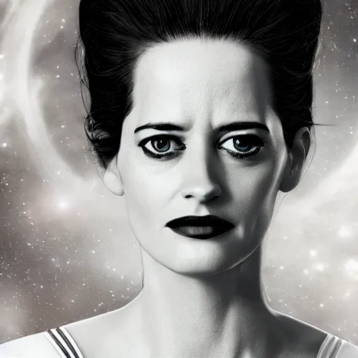 Image similar to a portrait of 3 0 year old eva green as a star fleet officer from star trek next generation, ultra rendered, extreme realism and detail, 8 k, highly detailed, realistic, completely framed, hyper realistic, colorful, direct lighting, 3 5 mm photo, photorealistic, sharp focus