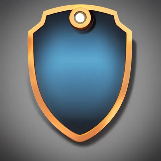 Image similar to magnet on a shield, smooth, digital art