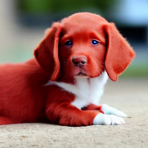 Image similar to adorable crimson puppy