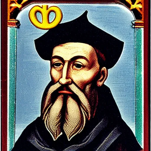 Image similar to Photograph of theologican John Calvin Happy Meal Toy 50 mm, mcdonalds interior background