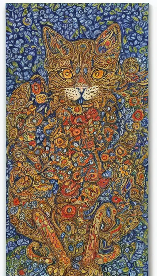 Image similar to rage, by louis wain