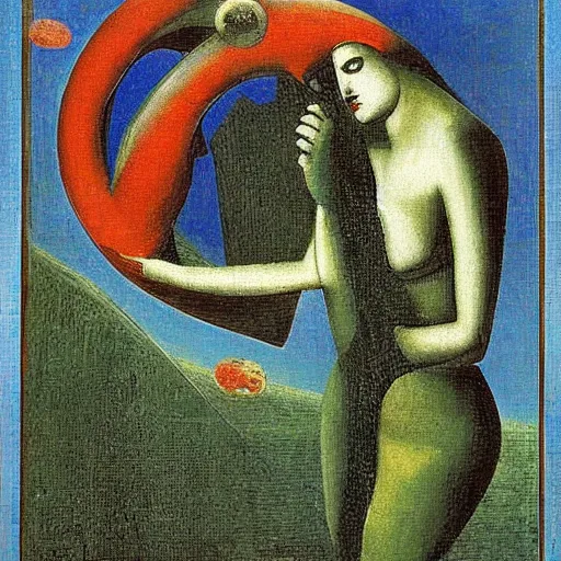 Image similar to soia, by max ernst,