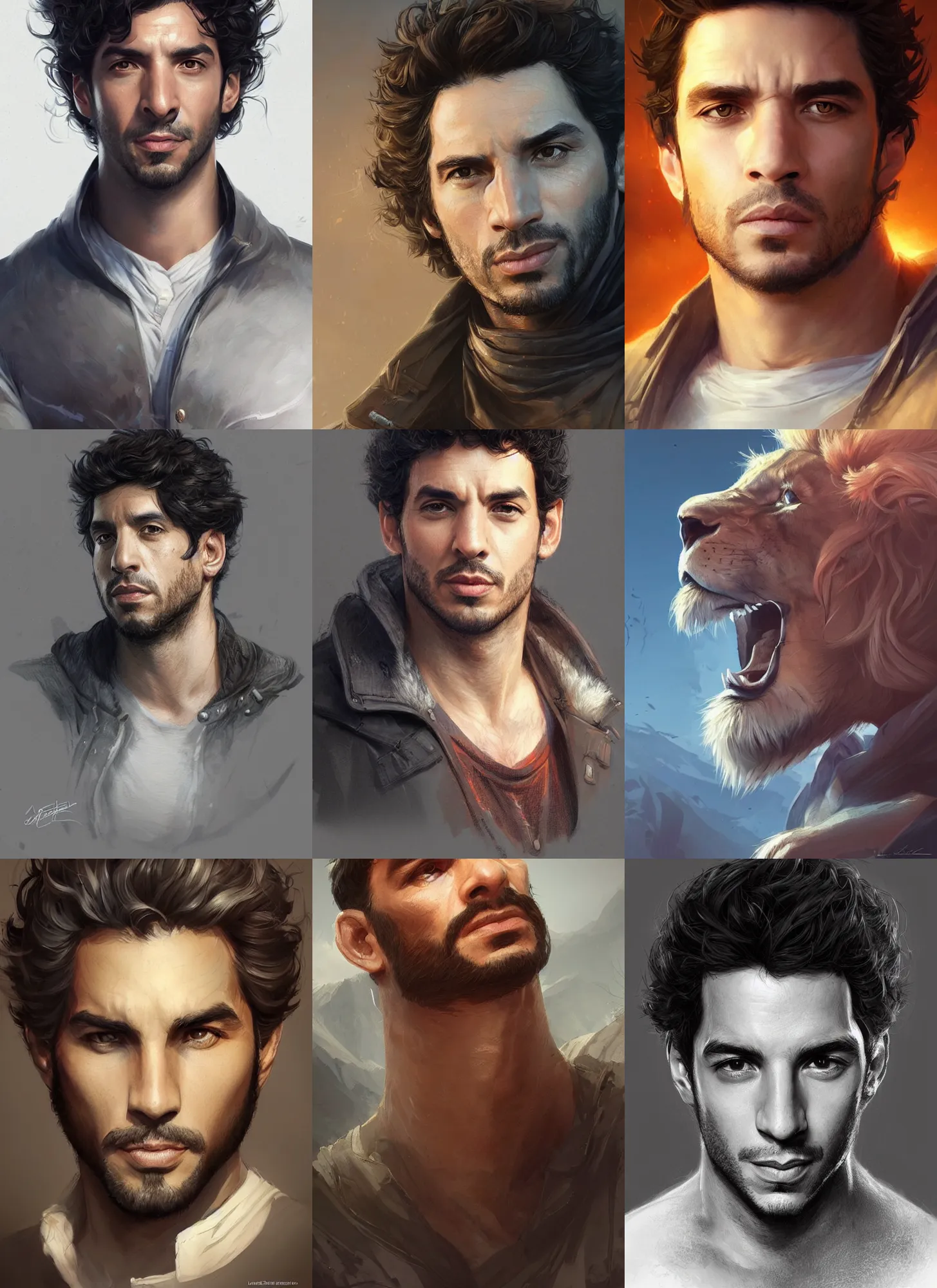 Prompt: lionnel astier portrait, highly detailed, digital painting, artstation, concept art, sharp focus, illustration, art by artgerm and greg rutkowski and raphael lacoste and magali villeneuve