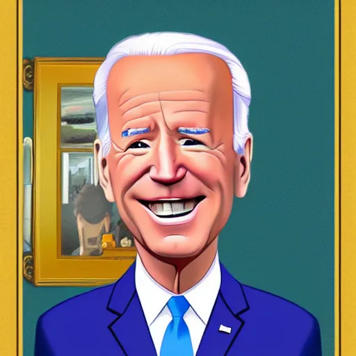 Image similar to joe biden charicature by disney pixar