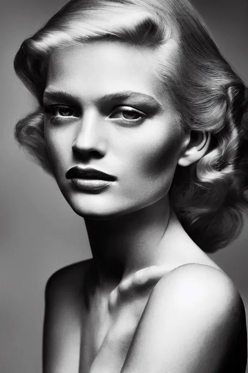 stunning award - winning portrait by peter lindbergh | Stable Diffusion ...