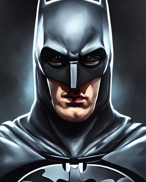 Prompt: portrait of batman in the darkness wearing sci fi futuristic suit, ultra realistic, highly detailed, hd, sharp focus, cinematic lighting, realistic, photorealistic, vivid colors, dreary, morose, matt painting, digital art, non blurry, sharp, artstation, concept art, smooth, illustration