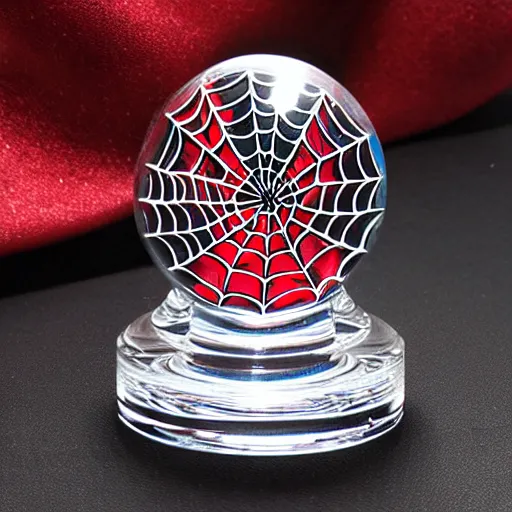 Image similar to 100mm Crystal Spiderman Figurines Paperweight Art & Collection for Home Decoration