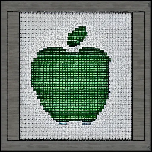 Image similar to apple pixel art