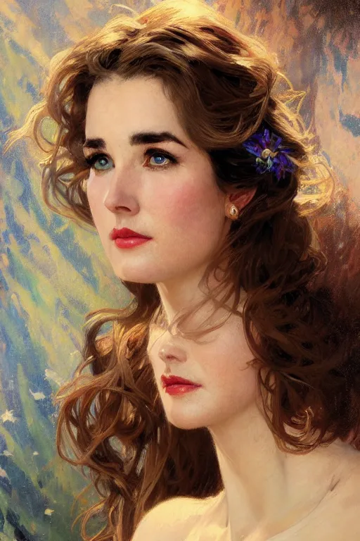 Image similar to Julie Adams portrait, fantasy, elegant, intricate, by Stanley Artgerm Lau, greg rutkowski, thomas kindkade, alphonse mucha, loish, norman Rockwell