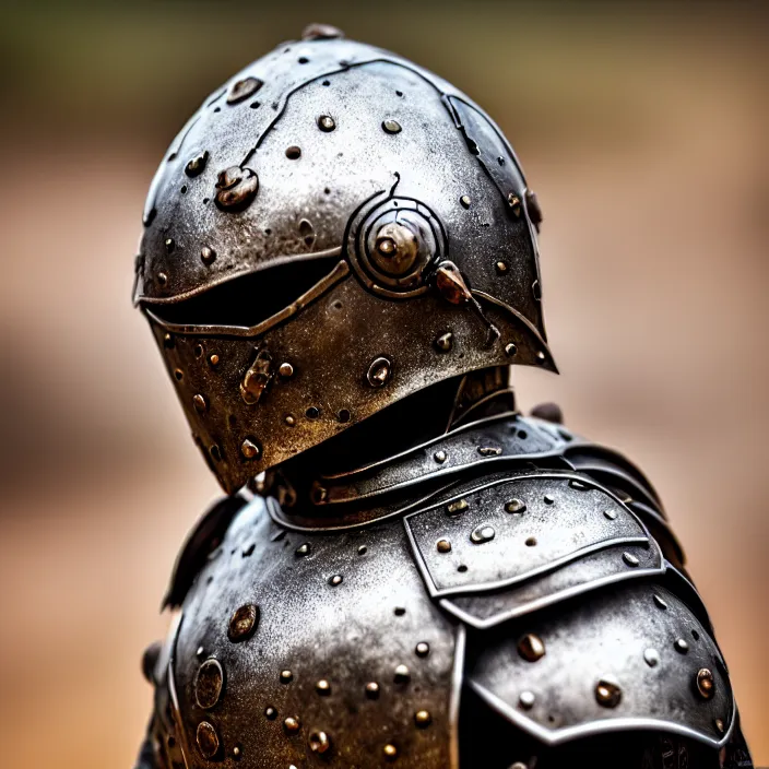 Image similar to photo of a warrior with metal ant themed armour, highly detailed, 4 k, hdr, smooth, sharp focus, high resolution, award - winning photo