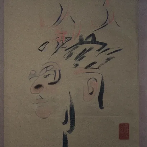 Image similar to Donald Trump ancient chinese artwork