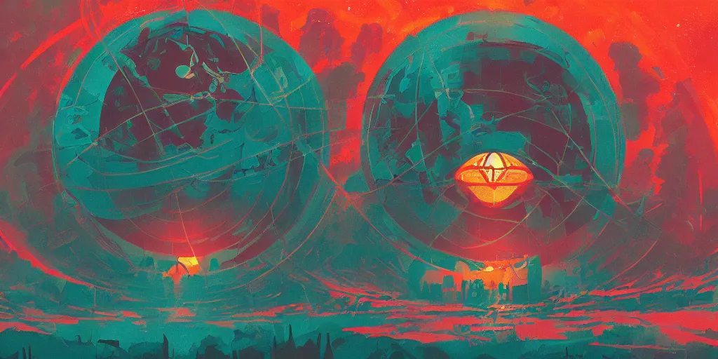 Image similar to a lovecraftian cinematic isograph print of a aetherpunk planet by alena aenami in the style of art - deco art, very, very aesthetic