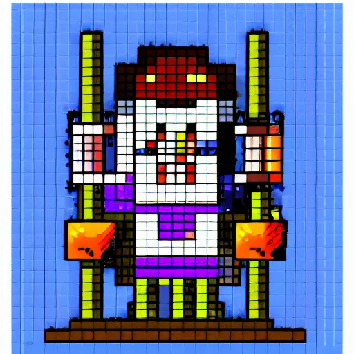 Image similar to evil wizard, 16x16 pixel art, MS-DOS, 1994