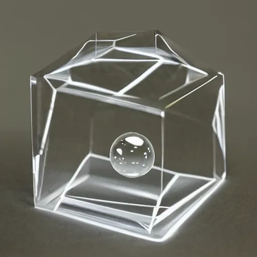 Image similar to transparent cube in transparent sphere in transparent cylinder in transparent dodecahedron