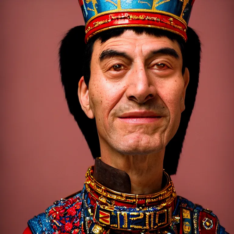 Image similar to A photo of Emperor Kuzco!!!!!!!!!!!!!!!!. Portrait by Terry Richardson. Low Light. 8K. UHD. Bokeh.