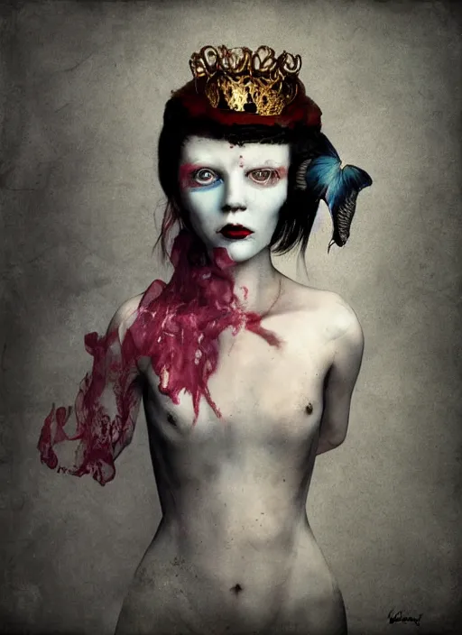 Prompt: a princess with an ugly face by lisa keene style by anja millen