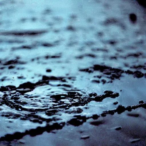 Prompt: filmic closeup dutch angle movie still 4k UHD 35mm film color photograph of a freshly amputated hand sitting on top of a puddle of blood