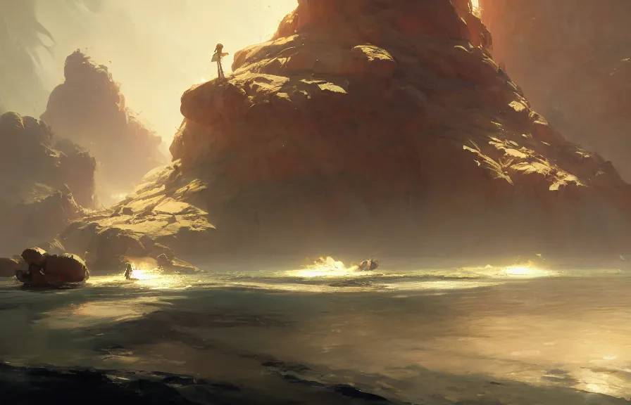 Image similar to greg manchess concept art of the dimension of giant polyps, key visual, ambient lighting, highly detailed, digital painting, artstation, concept art, sharp focus, by makoto shinkai and akihiko yoshida and hidari and wlop and greg rutkowski