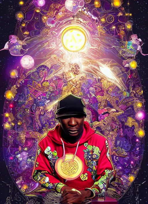 Prompt: grand master flash surrounded by starlight star bright, moon behind, chinese fantasy, intricate complexity, elegant, hyper detailed, scattered diffusion, ultra definition, photoreal, artstation, unreal engine rendered, concept art, smooth, sharp focus, illustration, art by artgerm and pendleton ward and alphonse mucha and garis edelweiss