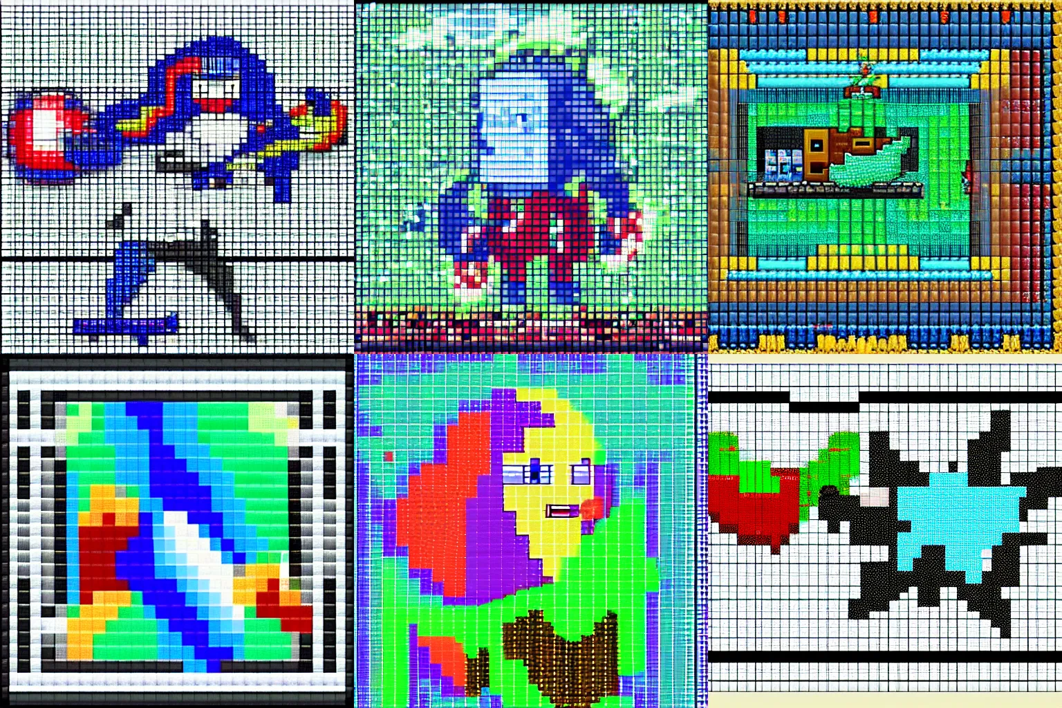 Prompt: pixel art of pixelated pixels