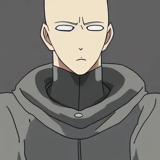 Image similar to portrait of bored saitama, meme