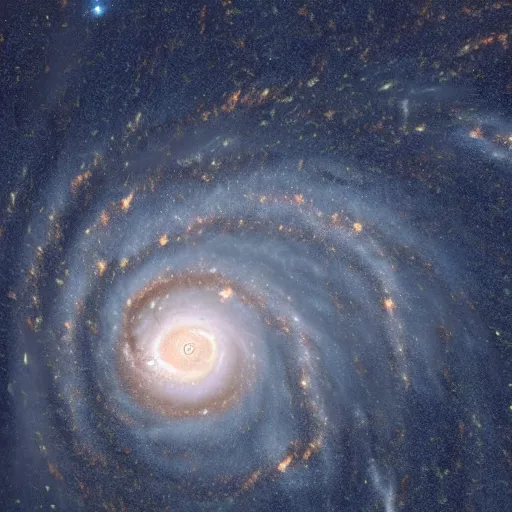 Prompt: realistic photo of a hurricane of stars and galaxies