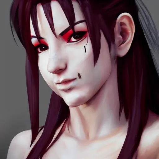 Image similar to concept art of tifa lockhart with facepaint, trending on artstation