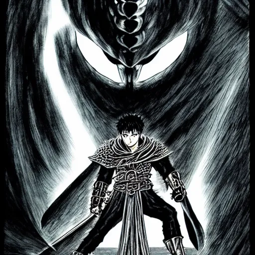 berserk manga panel, masterpiece, ultra realistic