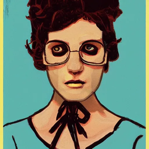 Image similar to portrait skull girl by hockney, tom whalen, laurie greasley, jc leyendecker and singer sargent