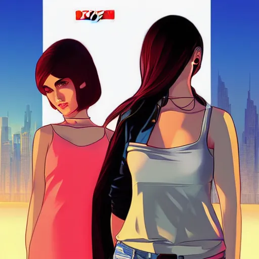 Image similar to gta : dubai, by ilya kuvshinov