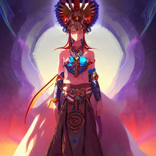 Prompt: anime portrait of a queen as a shaman yedi using dark force to eliminate trump as an anime antagonist by Stanley Artgerm Lau, WLOP, Rossdraws, James Jean, Andrei Riabovitchev, Marc Simonetti, and Sakimichan, trending on artstation