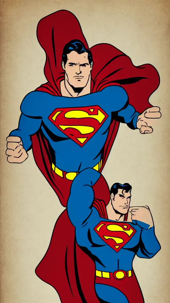 Image similar to superman propaganda poster