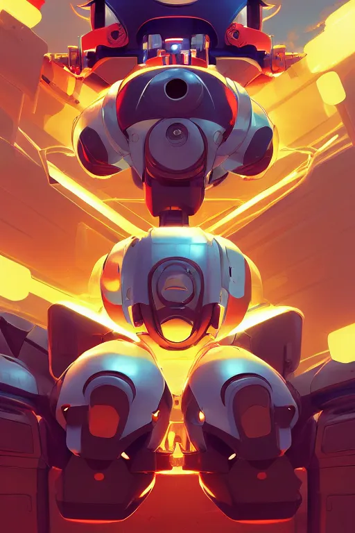 Image similar to metabots medabots medarotto medarot robot minimalist comics, behance hd by jesper ejsing, by rhads, makoto shinkai and lois van baarle, ilya kuvshinov, rossdraws global illumination ray tracing hdr radiating a glowing aura