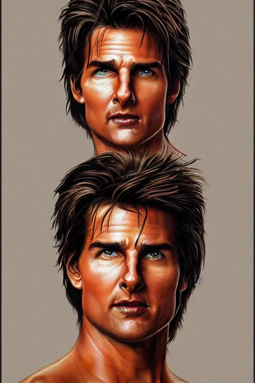 Prompt: hyperrealistic portrait of the Hindu God Vishnu, Tom Cruise Tom Cruise Tom Cruise